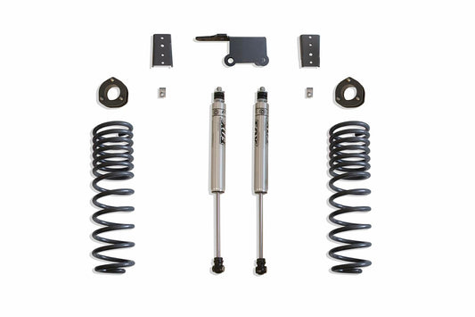 MaxTrac SUSPENSION'S Part# 902740F is A Rear Box KIT Including 3" STRUT SPACERS, 4" Rear Lift COILS, TRAC BAR Bracket, SWAY BAR Brackets & A Pair of Fox 2.0 Performance Series Rear Shocks