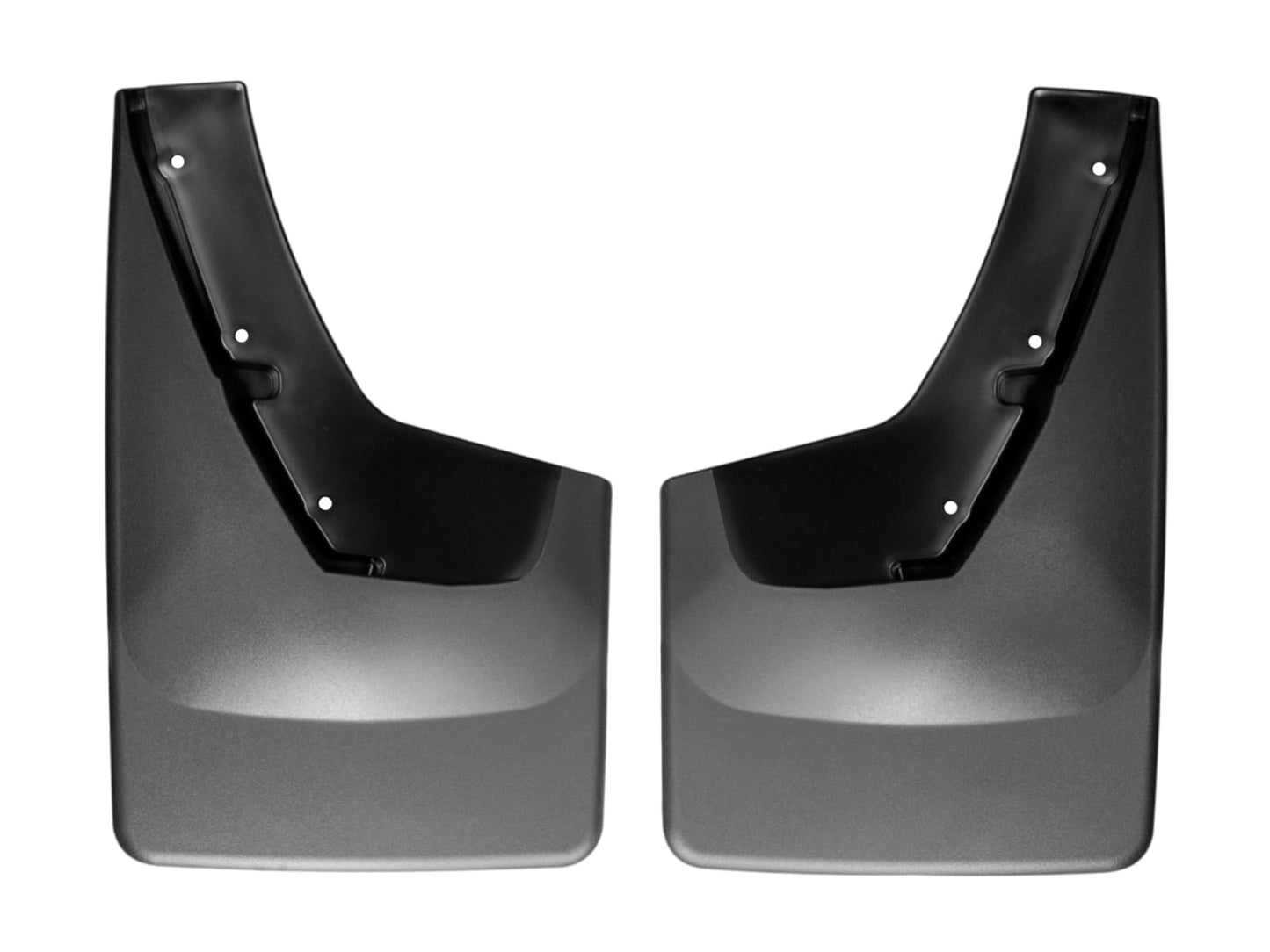 WeatherTech Custom No Drill Splash Guard MudFlaps for Cadillac Escalade, Rear Pair (120037), Black