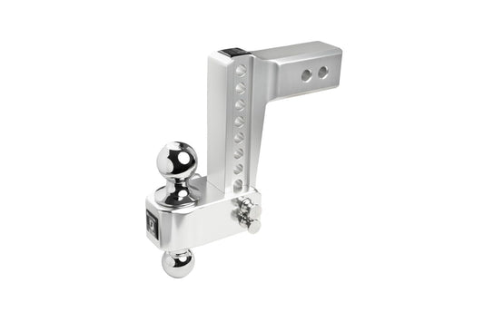 BulletProof Hitches - 2.5" Aluminum Trailer Hitch (14,000 lb. Rating) - Adjustable Hitch with 6" Drop/Rise and 2" & 2-5/16" Dual Ball - Corrosion-Resistant Tow Hitch