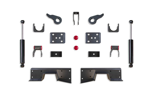 MAX TRAC SUSPENSION'S Part# 200950T is A 5" LOWERING Box KIT Including FLIP KIT, Shackles, C-Notch, Torsion Keys & Rear Shocks