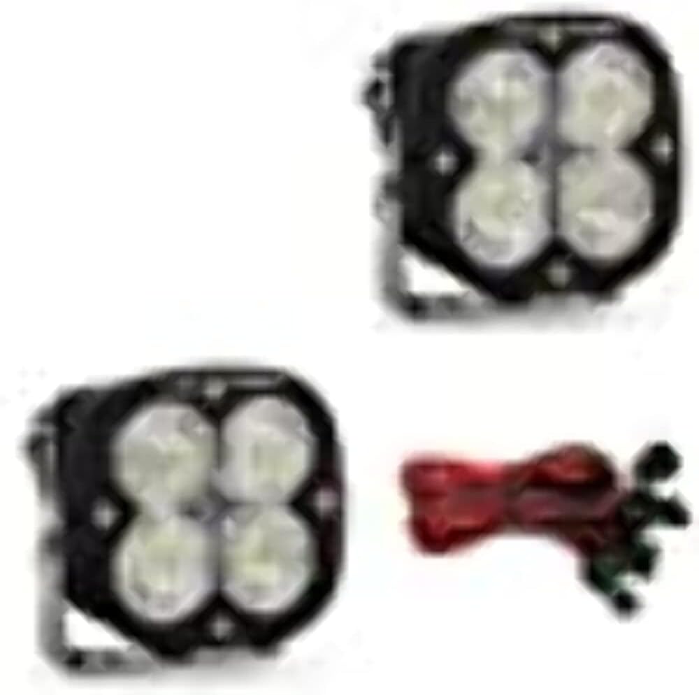 Baja Designs XL Sport LED Light Pod Pair for Jeeps, Off Road 4x4, Trucks, UTV - 2 PCS LED with Wiring Harness (Wide Cornering; Clear)