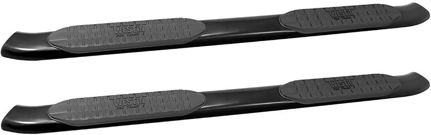 Westin 21-54085 Pro Traxx 5 Oval Nerf Step Bars fits 2019-2023 Ram 1500 Crew Cab (Excl. Ram 1500 Classic) Black 1 Pair
