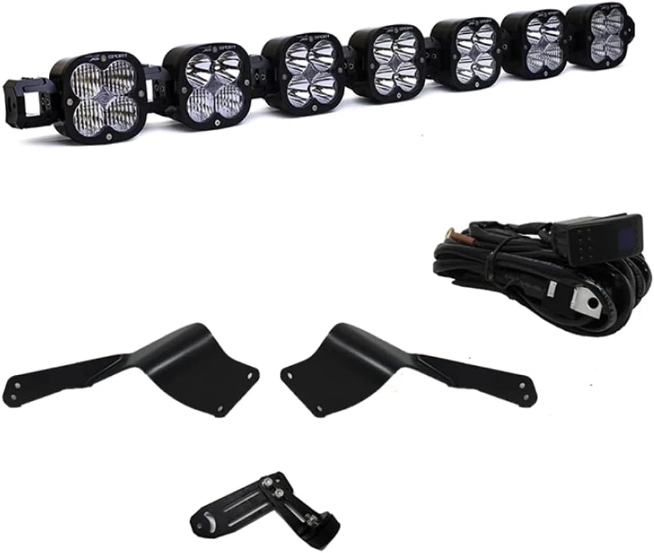 Baja Designs 44-7080 Roof Mounted XL Sport Linkable 7x26W Square LED Light Kit
