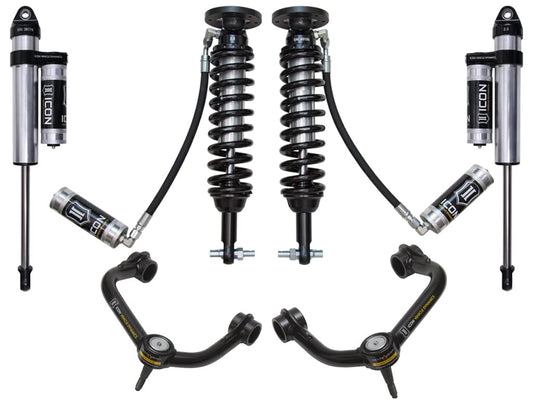 ICON, 2-2.63" Lift, Stage 4 Suspension System, Tubular UCA, Compatible with 2015-20 FORRD F150 4WD, K93084T