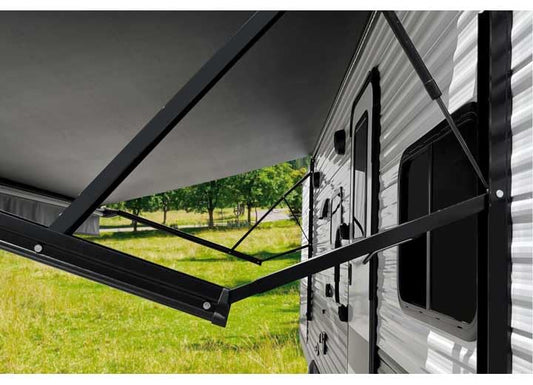 Velarium 68" Black 12V Power/Idler Arm Set - Robust Extruded Arms with 12V Powered Operation, Adjustable Pitch, Durable Design Reliable Performance, Ideal RV Awnings and Outdoor Use