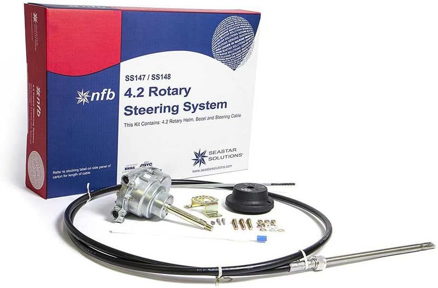 Dometic SeaStar NFB (No Feedback) Rotary Steering Kit with Single Cablet, SS147XX