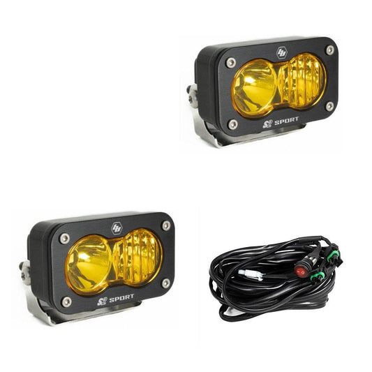 Baja Designs S2 Sport Pair DRIVING/COMBO LED Amber - 547813