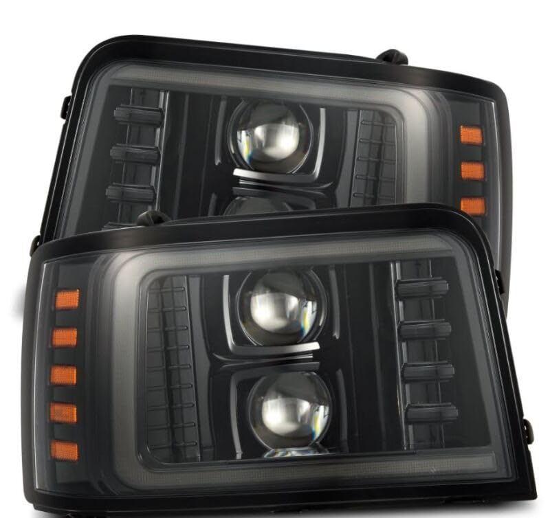 AlphaRex USA 9296 F150/F250/F350/BRONCO Luxx LED Headlight Alpha Black - 880267