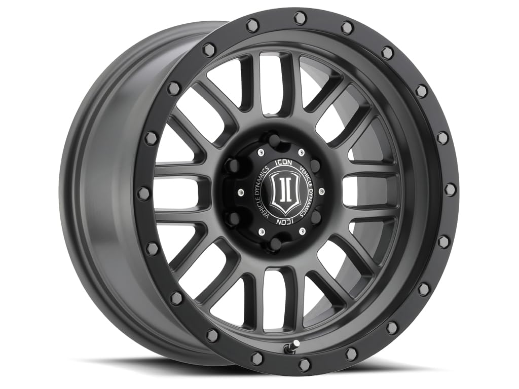ICON Alloys Alpha, Titanium, 17 x 8.5/6 x 135, 6mm Offset, 5" BS, 1217856350TT