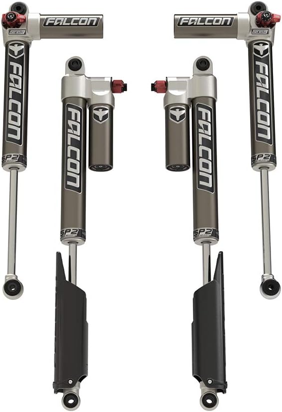 JT Falcon SP2 3.3 Fast Adjust Piggyback Shocks (0-1.5” Lift)