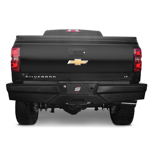 SteelCraft 65-20490 - Elevation Series Full Width Black Rear HD Bumper