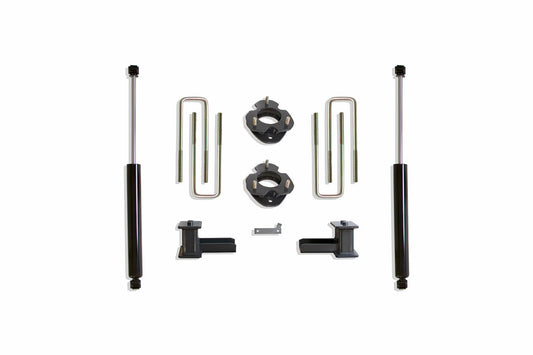 Maxtrac Suspension 903141 Body Lift Kit and Component (2.5In Strut Spacers, 4In Blocks/U-Bolt, Maxtrac Shocks 3200Ll-4)