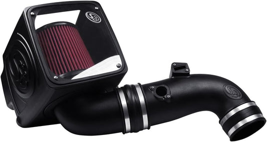 S&B Filters 75-5075-1 Cold Air Intake For 2011-2016 Chevy/GMC Duramax 6.6L (Oiled Cleanable, 8-ply Cotton Filter)