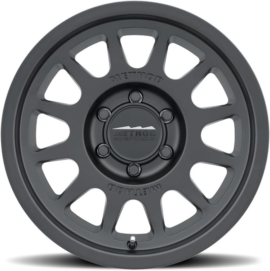 17x9 Method MR703 Bead Grip Matte Black Wheel 6x5.5 (-12mm) Fits select: 2000-2018 CHEVROLET SILVERADO, 1996-2023 TOYOTA TACOMA