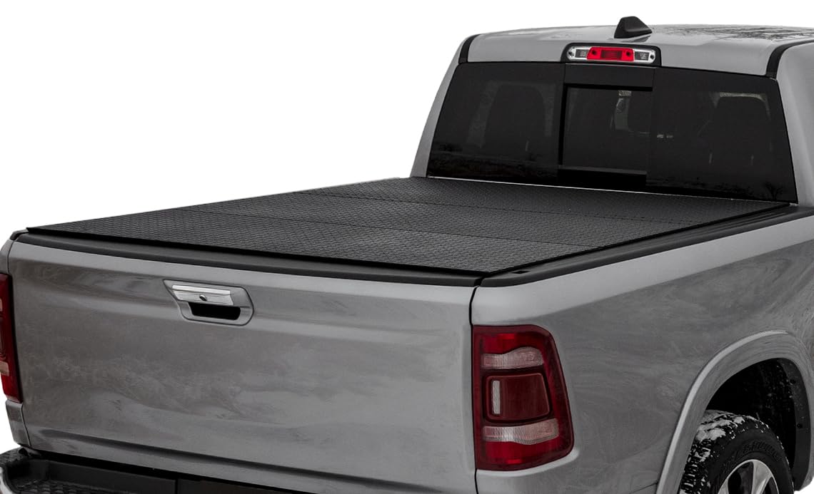 Access Bed Covers 0918 Ram 1500(1924 Classic) 5.7 ft (without Rambox) Lomax Hard Trifold Tonneau Coverblk Diamond - B4040019