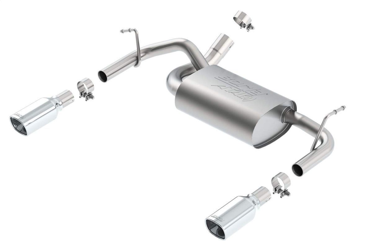Borla Exhaust 1214 Wrangler 3.6L AT/MT 4WD S Sq Rl AC Sr Atak 2.5IN2 in Tip 3.5 in Sq X 8 in - 11860