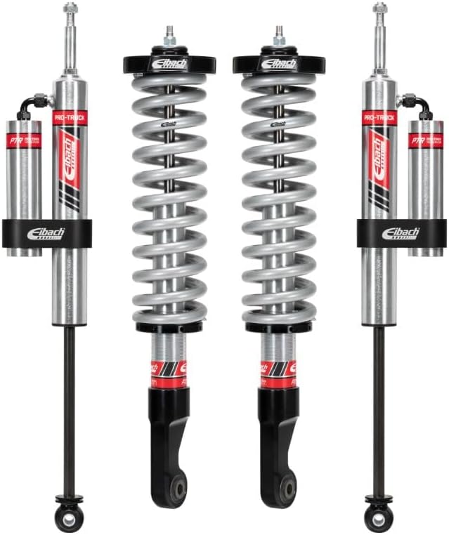 Eibach Suspension Lift Kit, PRO-TRUCK-LIFT STAGE 2R, 0 to 2-3/4 in Front Lift, 0 to 1-1/2 in Rear Lift, Reservoirs/Springs/Shocks, Toyota Fullsize Truck 2007-21, Kit
