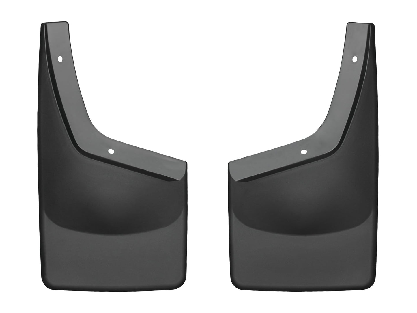 WeatherTech Custom No Drill Splash Guard MudFlaps for Ford Super Duty, Front Pair (110020), Black
