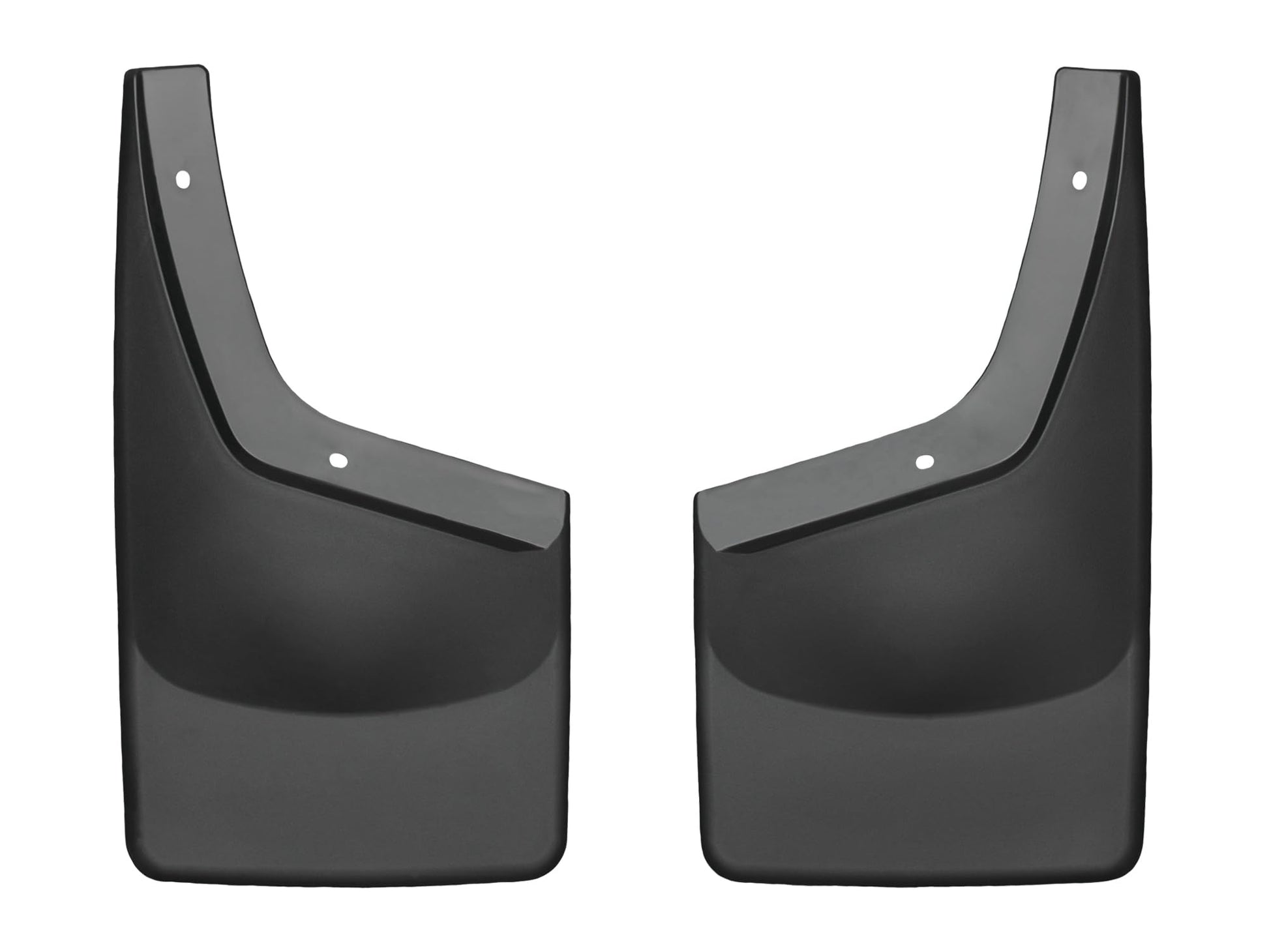 WeatherTech Custom No Drill Splash Guard MudFlaps for Ford Super Duty, Front Pair (110020), Black