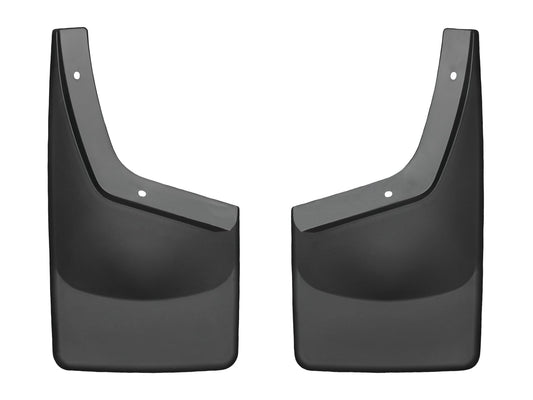 WeatherTech Custom No Drill Splash Guard MudFlaps for Ford Super Duty, Front Pair (110020), Black