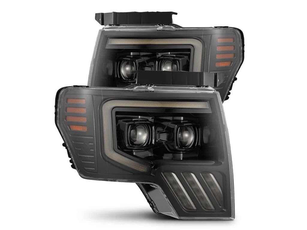 AlphaRex USA 0914 F150 Luxx LED Projector Headlights with Activation Light Alphablack - 880090