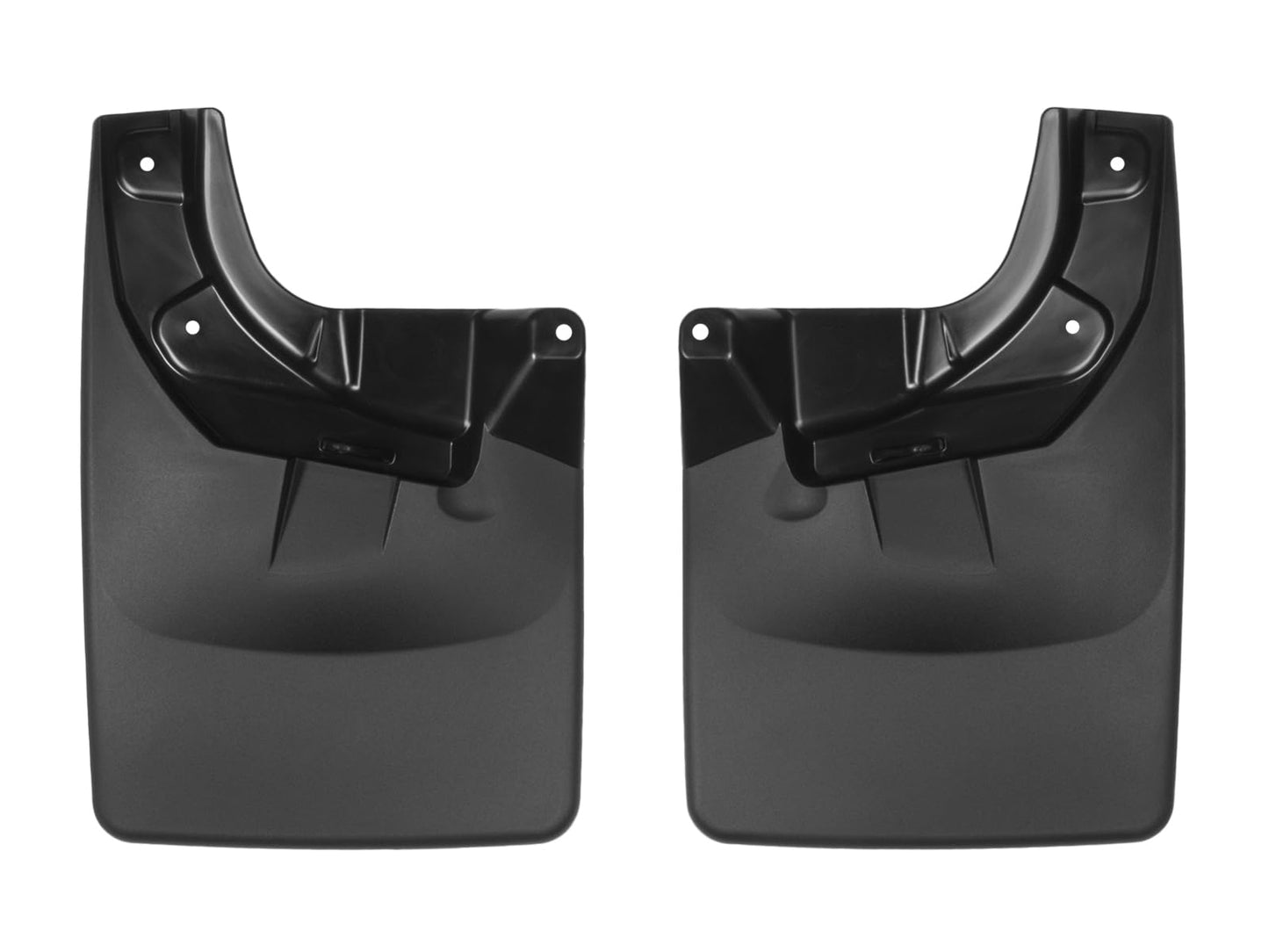 WeatherTech Custom No Drill Splash Guard MudFlaps for Toyota Tacoma, Front Pair (110055), Black