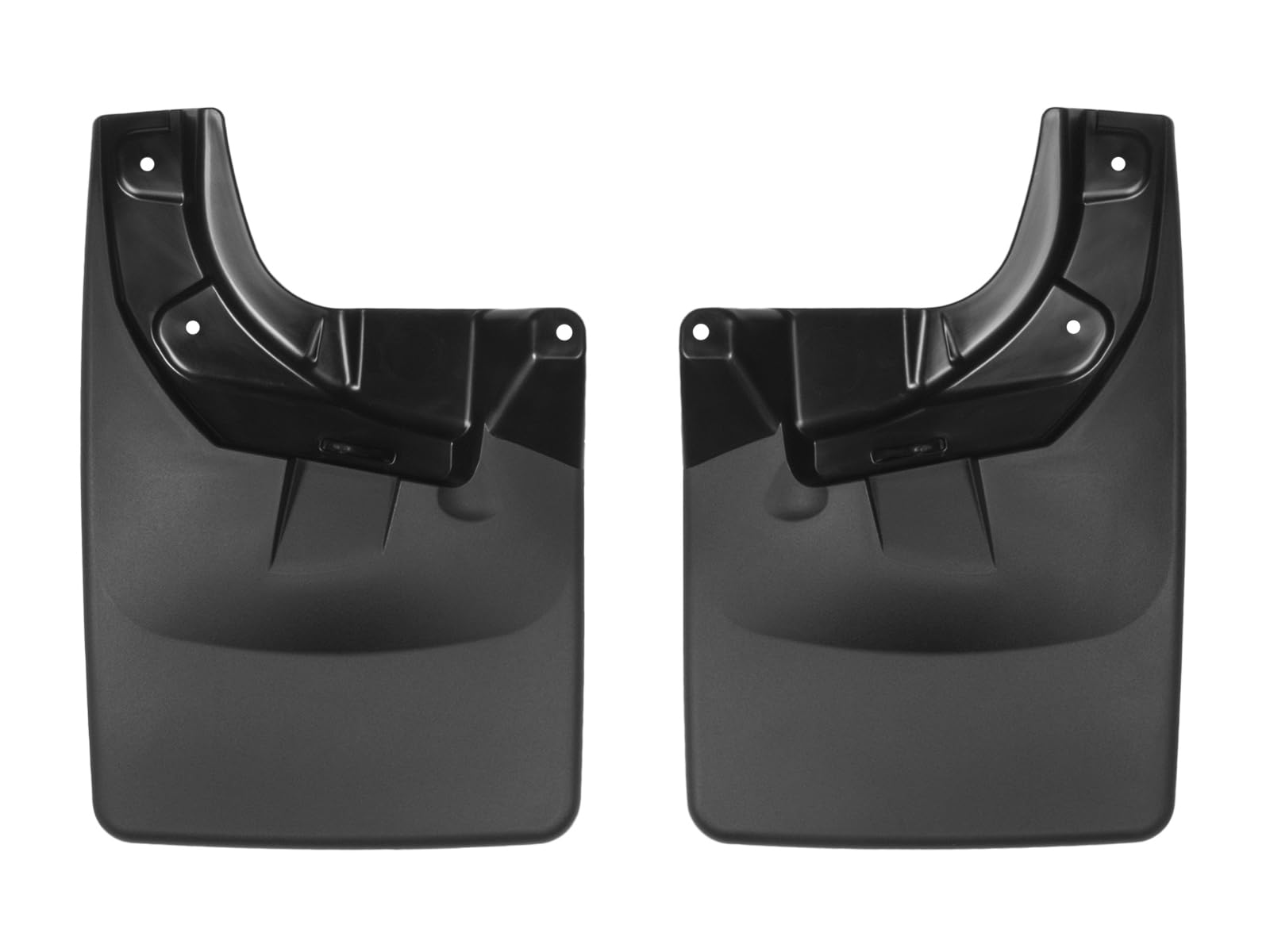 WeatherTech Custom No Drill Splash Guard MudFlaps for Toyota Tacoma, Front Pair (110055), Black