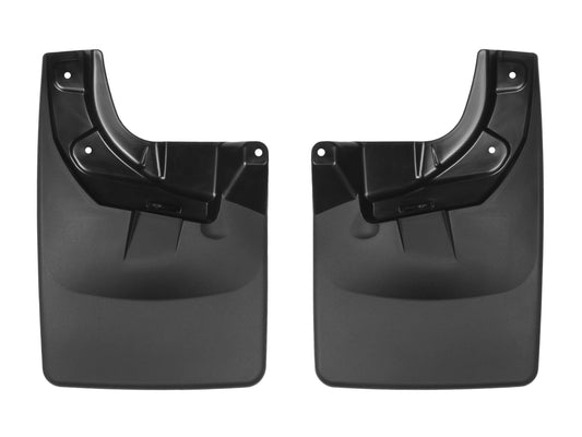 WeatherTech Custom No Drill Splash Guard MudFlaps for Toyota Tacoma, Front Pair (110055), Black