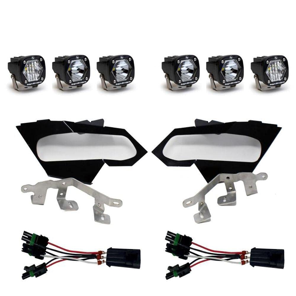 Baja Designs S1 LED Headlight KIT1721 Maverick X3(MULTIPATTERN Clear) - 447074