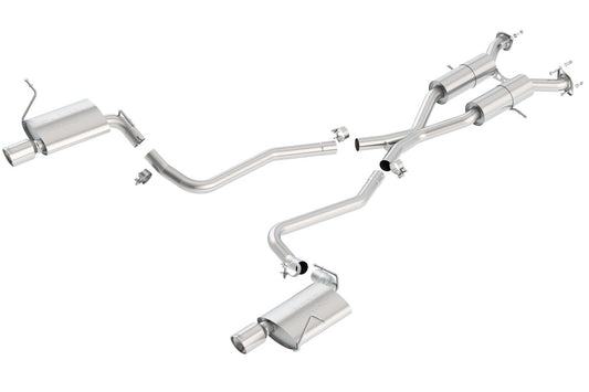 Borla Exhaust 1112 Grand Cherokee 5.7L 4DR(FACTORY Skid Ple Ok)split Rear Cback System - 140406