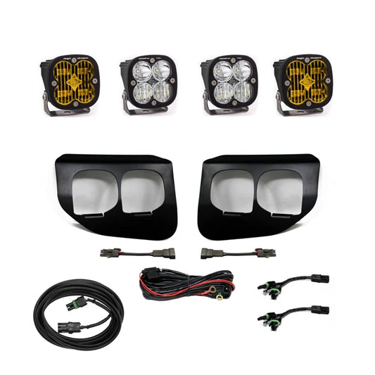 Baja Designs 2122 F150 with Drl(sae Fog Amber Toggle Wiring)squadron SAE/PRO Fog Pocket Kit - 44-7868
