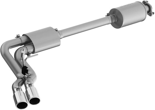 MBRP 15+ Ford F150 T409 Pre-Axle 4in OD Tips Dual Outlet 3in Cat Back Exhaust Fits select: 2019 FORD F150 SUPERCREW