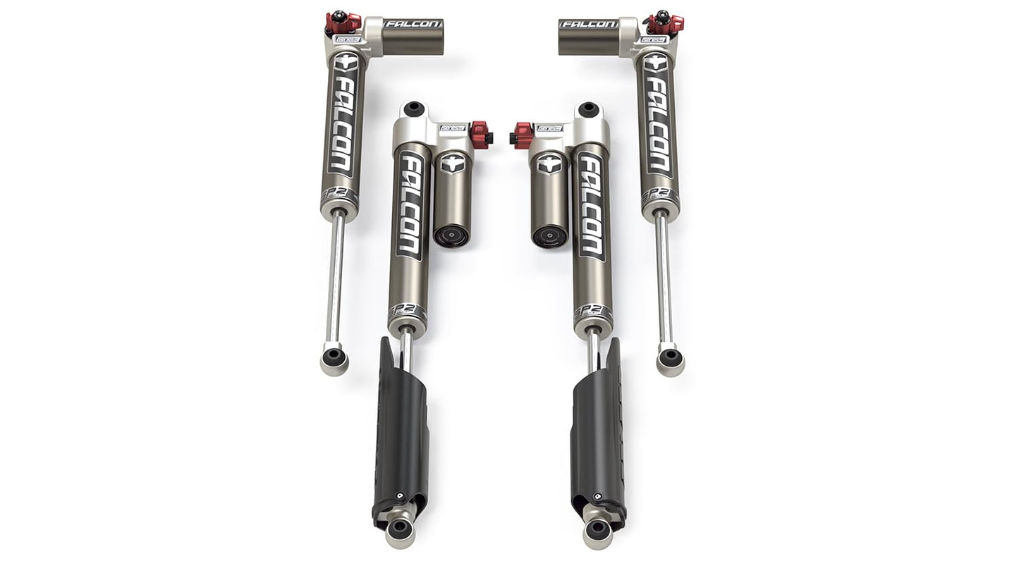 JT EcoDiesel Falcon SP2 3.3 Fast Adjust Piggyback Shock Kit (2â€“3â€ Lift)
