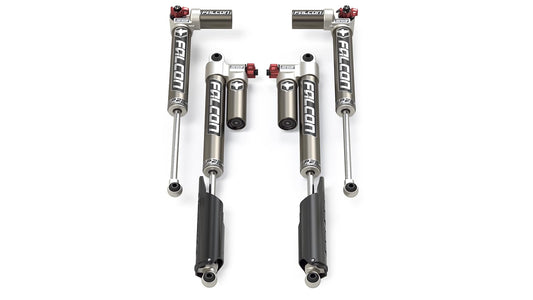 JT EcoDiesel Falcon SP2 3.3 Fast Adjust Piggyback Shock Kit (2â€“3â€ Lift)