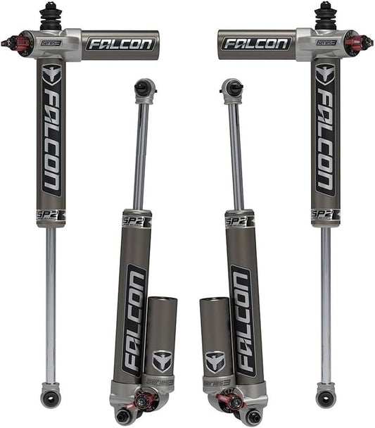 JK 2DR Falcon SP2 3.3 Fast Adjust Piggyback Shock Kit (3â€“4.5â€ Lift)