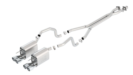Borla Exhaust 0911 Corvette C6 6.2L V8 RWD 2DR INCL. Paddle Shift Split Rear Cback System with Xpipe Ak - 140414
