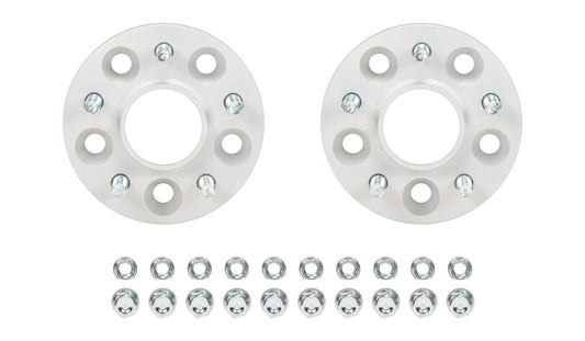 Eibach Wheel Spacer, Pro-Spacer, 5 x 100 mm Bolt Pattern, 20 mm Thick, Lug Nuts Included, Aluminum, Clear Anodized, Pair