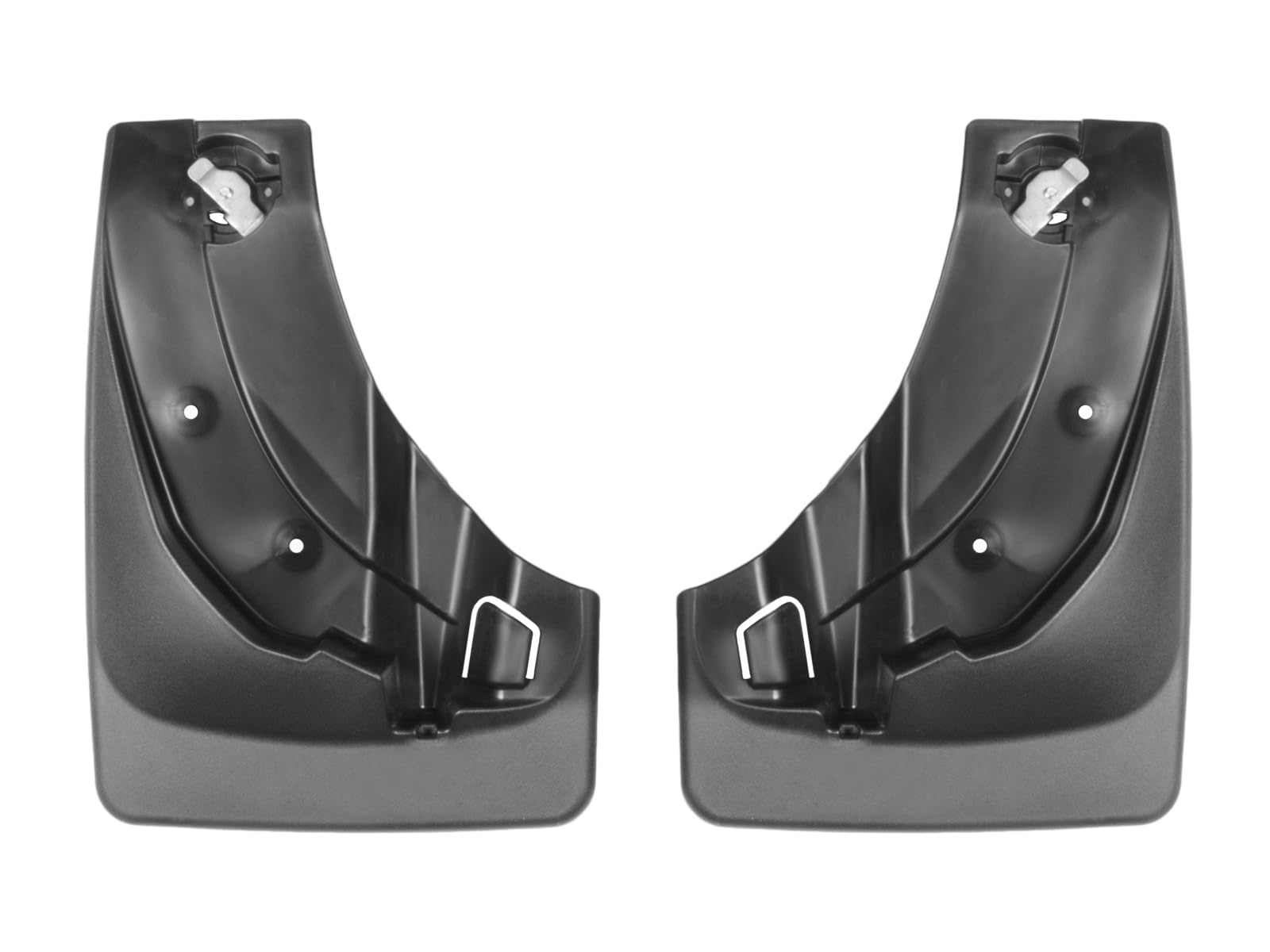 WeatherTech Custom No Drill Splash Guard MudFlaps for Ford Explorer, Front Pair (110039), Black