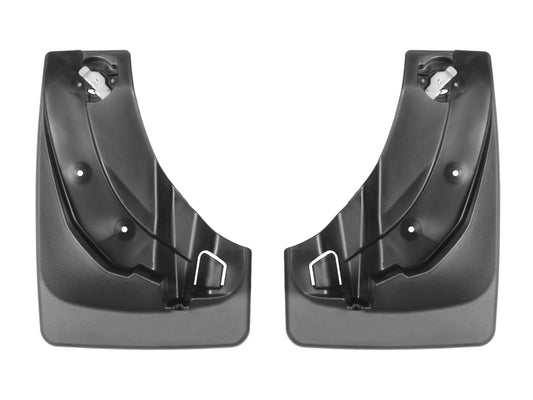 WeatherTech Custom No Drill Splash Guard MudFlaps for Ford Explorer, Front Pair (110039), Black