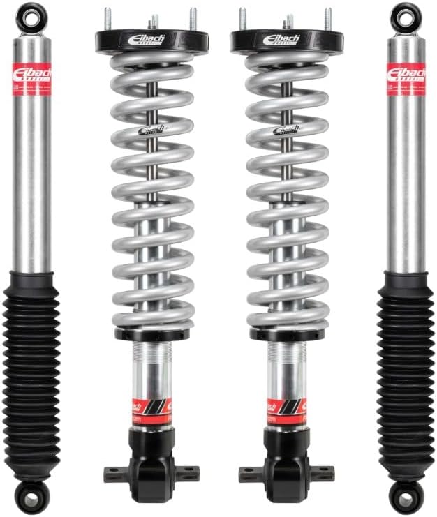 Eibach Suspension Lift Kit, PRO-TRUCK-LIFT STAGE 2, 0.9 to 3.6 in Front Lift, 0 to 1.5 in Rear Lift, Shocks/Springs, compatible with GM Fullsize Truck 2019-25, Kit