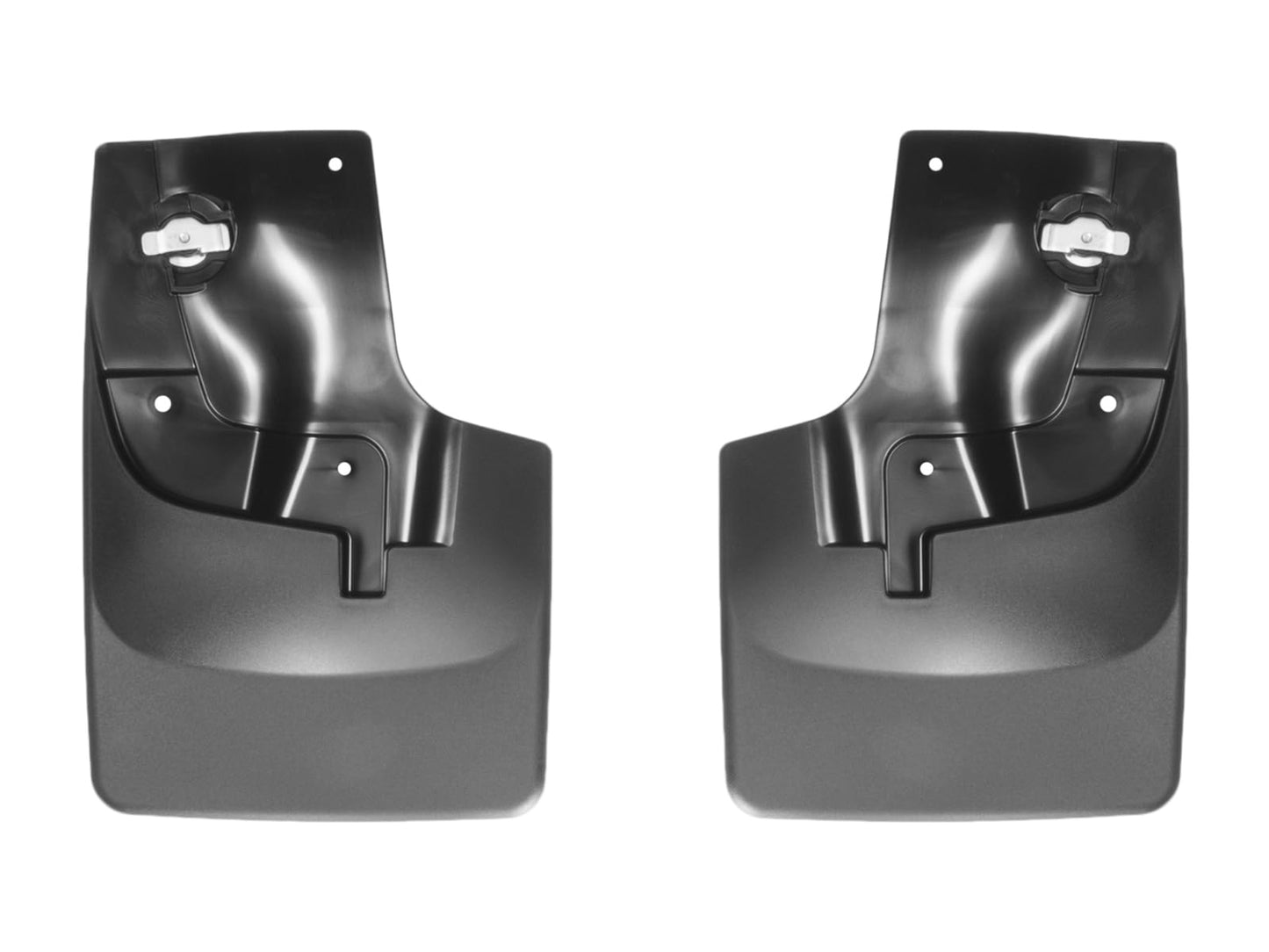 WeatherTech Custom No Drill Splash Guard MudFlaps for Chevrolet Colorado, Canyon, Colorado - Front Pair (110052), Black