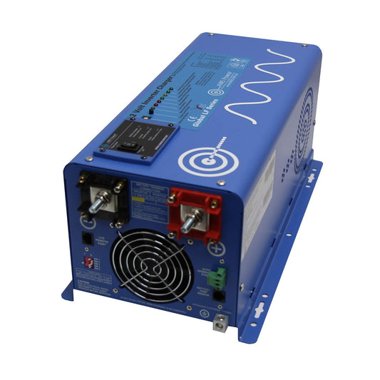 AIMS Power 3000 Watt 12 VDC Pure Sine Inverter Charger 120 VAC Output 100A Charger 30A Transfer Switch PICOGLF30W12V120VR