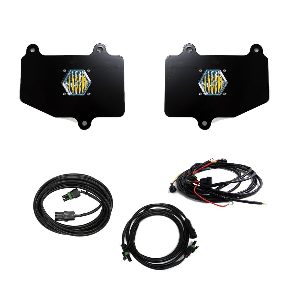 Baja Designs S1 Dual Reverse KIT20C GLADIATOR;with OE BUMPER(WORK/SCENE;CLEAR;UPFITTER Switch) - 447652UP