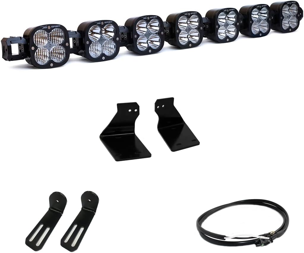 Baja Designs XL LED Linkable Bumper Light Kit for Ford F-250/350 2020-22 Truck - Includes Wiring Harness (Multi-Pattern Clear Lens)