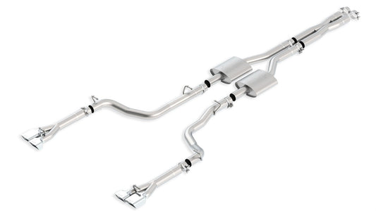 Borla Exhaust 1112 Challenger 392 SRT8 6.4L RWD 2DR Split Rear Cback System Ak - 140436