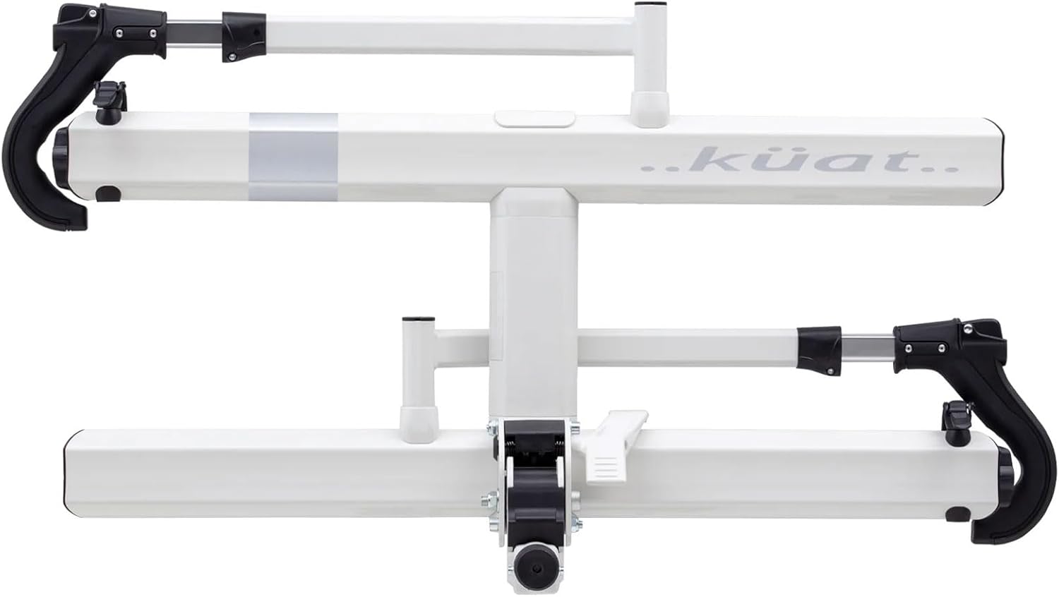 KUAT Sherpa 2.0 Durable Lightweight Aluminum Compact 2 Bike Transporting Hitch Rack with Cable Lock & Foldable Tire Cradles | Capacity - 40 Lbs per Tray