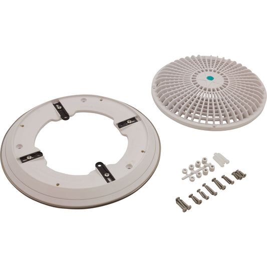 Main Drain Grate, Retro 10" Round, Universal, White