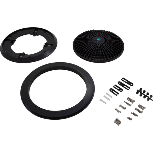 Main Drain Grate, Retro 10" Round, Universal, Black