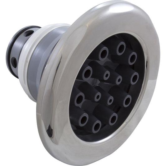 Jet Intl, CMP Jumbo,7-1/2"fd,Massage,Scalloped,SS/Graph Gry