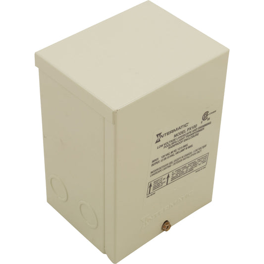 Transformer, Intermatic, 115v, 12v/13v, 100w, Beige, Steel